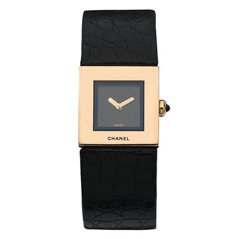 chanel matelasse black|montre chanel matelassé.